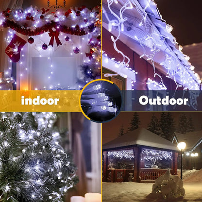 LED Icicle String Lights