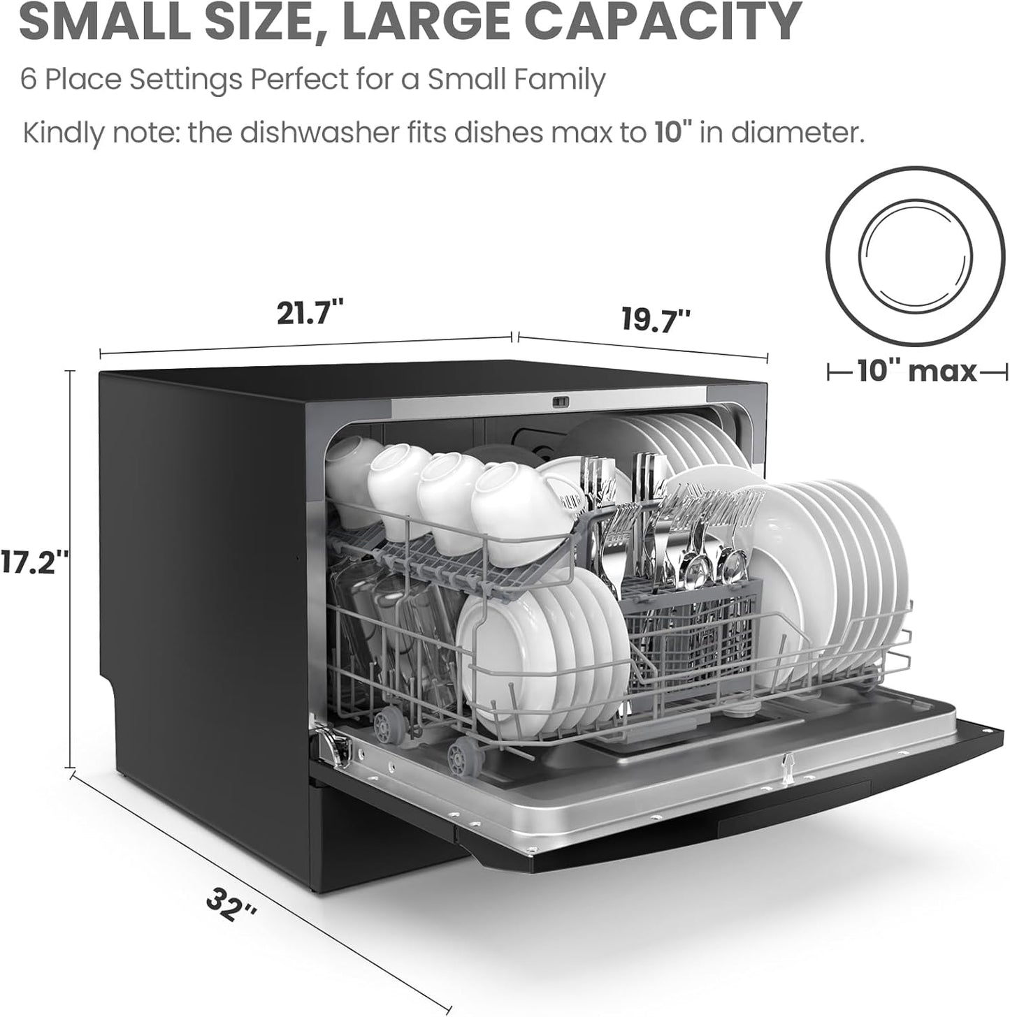 Countertop Portable Dishwasher